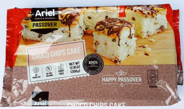 Vanilla-Choco chip flavored cake, Kosher for Pessach, Gluten free, Ariel, 350g Jetzt online