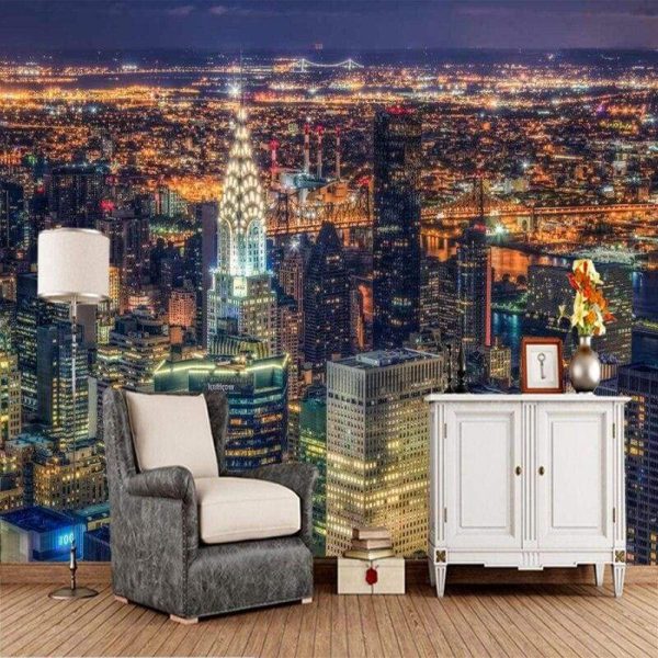 Papier Peint Vintage  Ville De New York Im Angebot – Bild 4