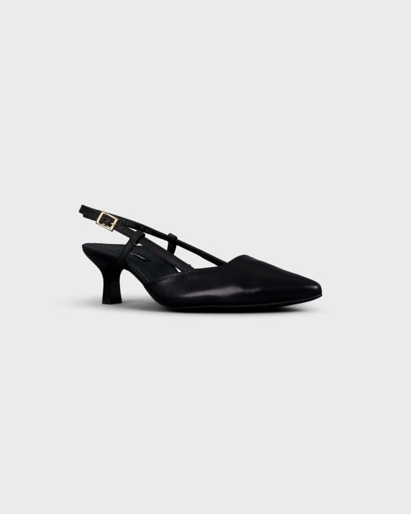 Sling-Pumps Foulard Schwarz Zu verkaufen – Bild 5