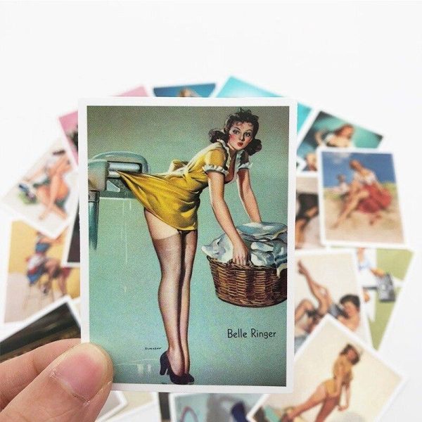 Stickers Vintage Bomber pin Up Girl Angebot – Bild 4