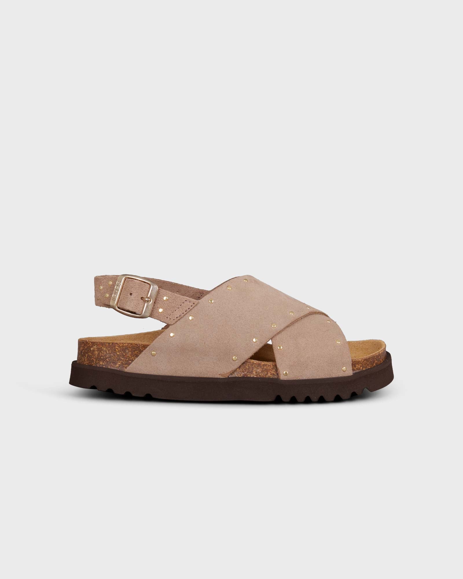 Dalia Suede Leather Dark Beige Im Angebot