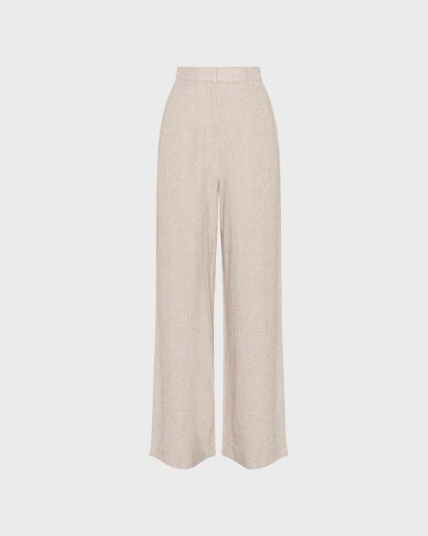 MSCHPennie Ginia HW Pants Sand Rabatt