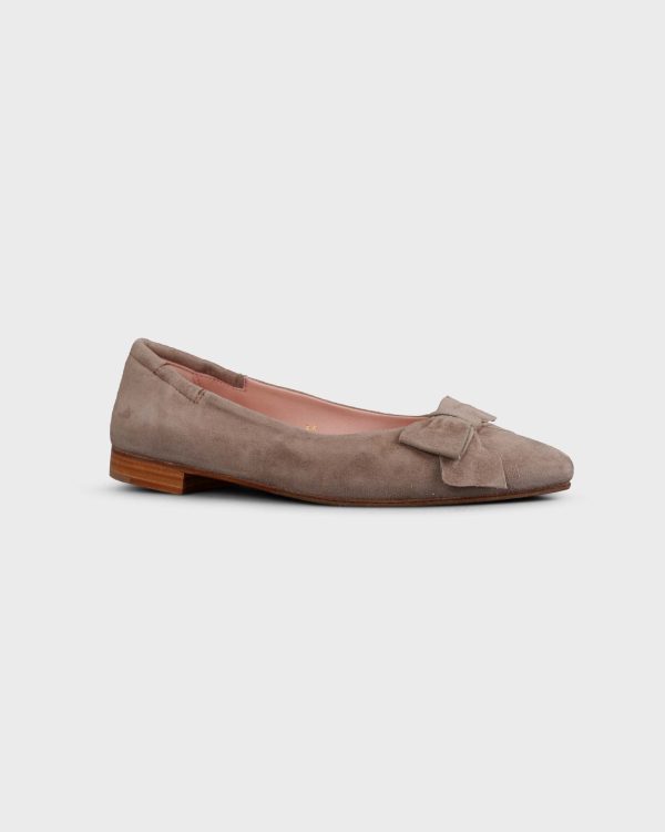 Ballerina Camoscio Taupe Mode – Bild 5