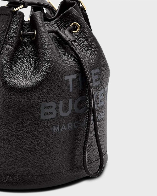 The Leather Large Bucket Bag Black Angebot – Bild 3