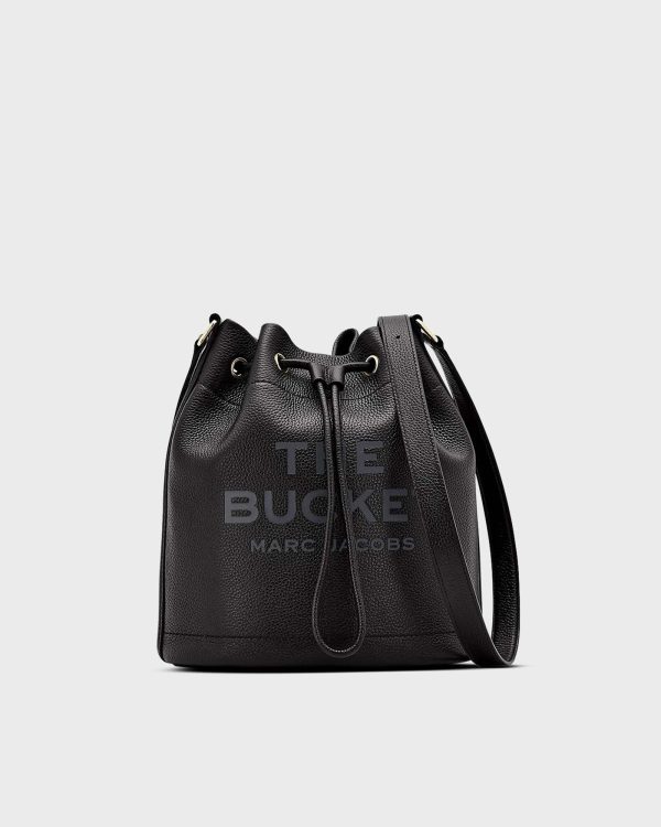 The Leather Large Bucket Bag Black Angebot