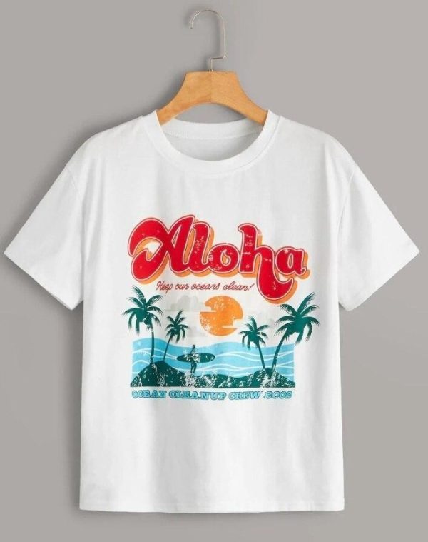T-Shirt Vintage  Aloha Femme Jetzt online – Bild 3