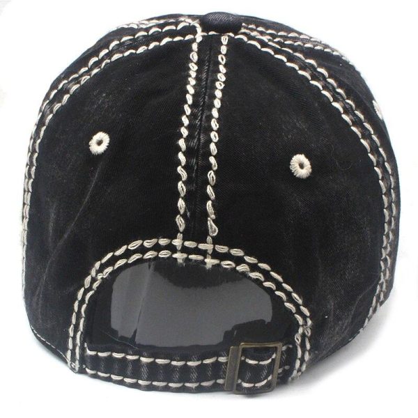 Casquette Vintage New York Rouge Et Noir Online-Verkauf – Bild 4