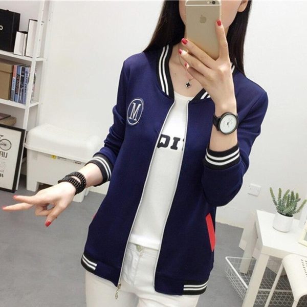 Blouson Vintage  College Américain Fille Rabatt – Bild 3