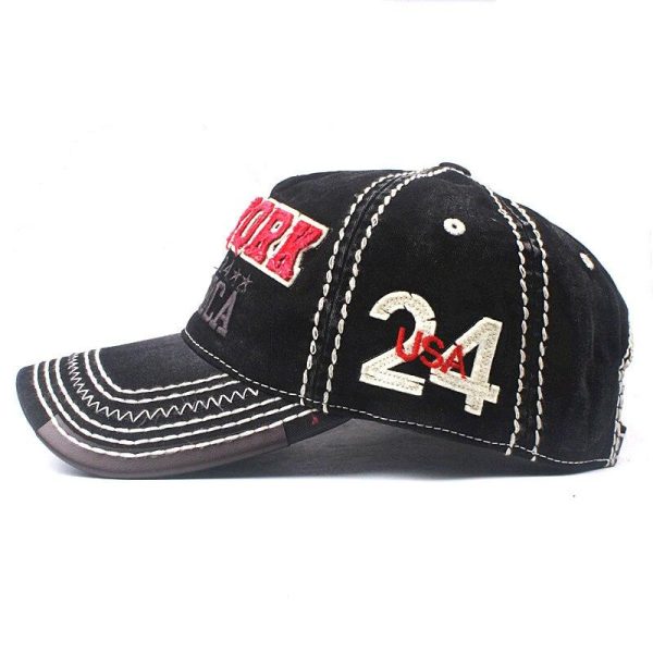 Casquette Vintage New York Rouge Et Noir Online-Verkauf – Bild 2