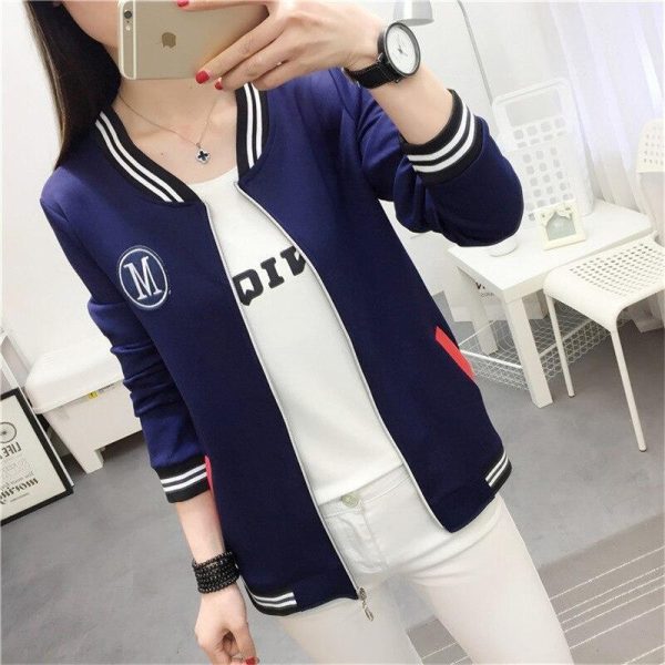 Blouson Vintage  College Américain Fille Rabatt – Bild 2