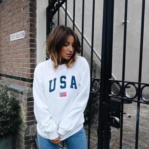Sweat Vintage  Style Américain Femme Schn?ppchen – Bild 5