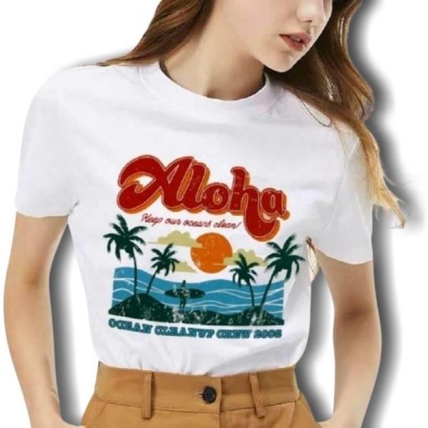 T-Shirt Vintage  Aloha Femme Jetzt online