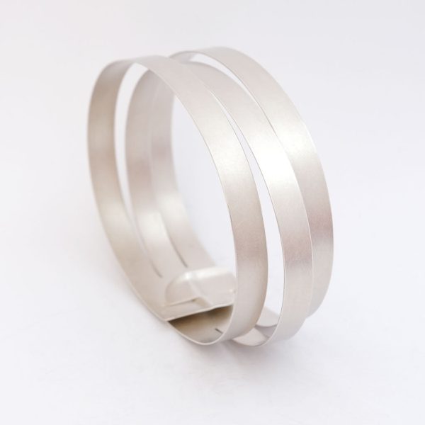 Armspange  stripes  3 gleiche Streifen Silber Verkauf