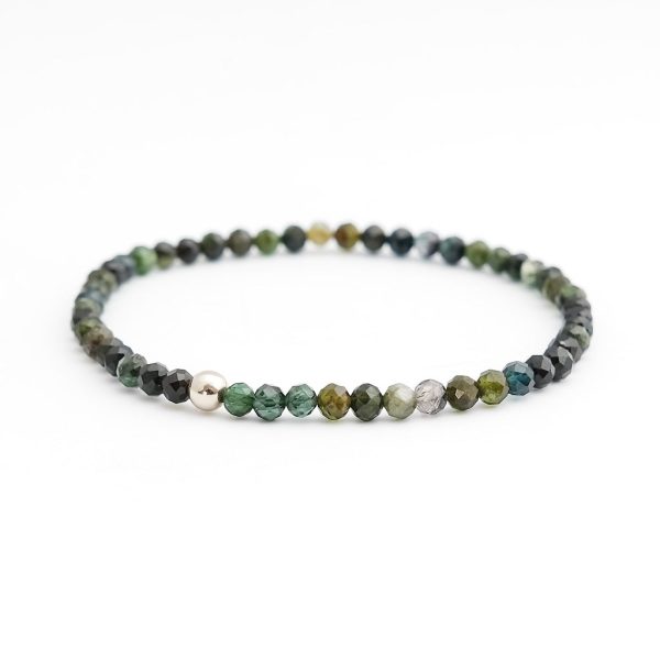 Armband  Melange-Turmaline-schwarz-grün  Schn?ppchen