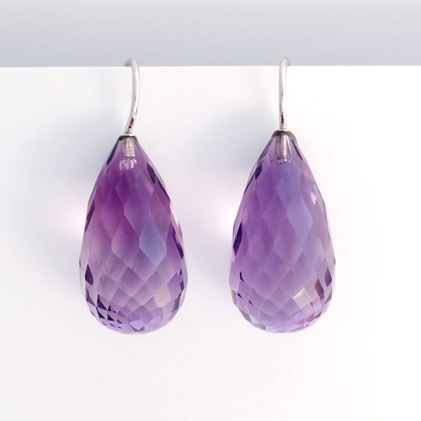 Ohrschmuck  Tropfen  Amethyst Online-Schn?ppchen – Bild 2