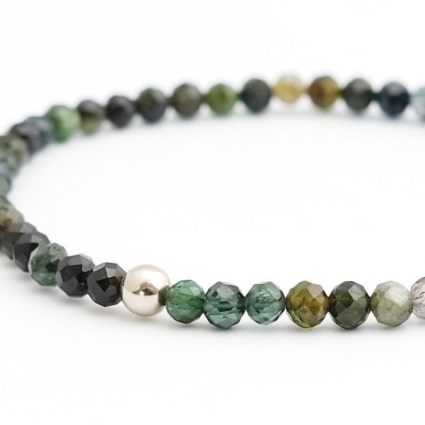Armband  Melange-Turmaline-schwarz-grün  Schn?ppchen – Bild 3