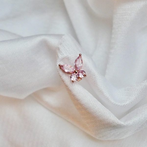Jamila Studs - Rose Gold 1 piece Mode – Bild 2