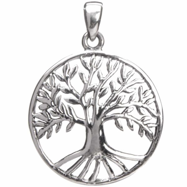 Baum des Lebens Anhänger für Halskette, Sterlingsilber 925 (2,5 cm) Schn?ppchen