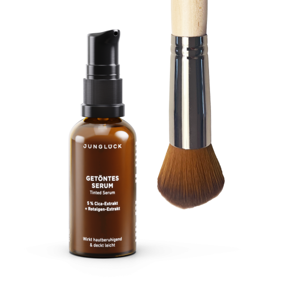 Getöntes Serum + Pinsel Kombi Verkauf
