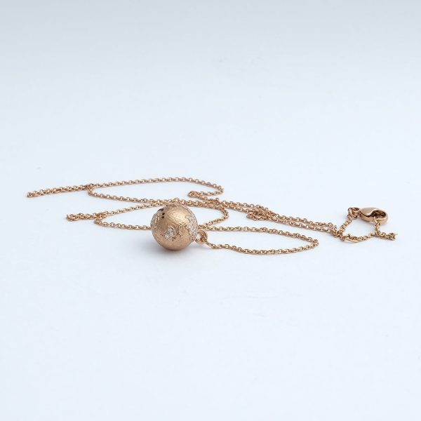 Kette SCHMUCKWERK  Meine Welt  10 Rotgold, pavee - OH406 Online-Verkauf – Bild 2