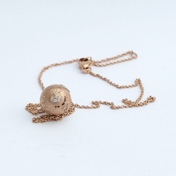 Kette SCHMUCKWERK  Meine Welt  10 Rotgold, pavee - OH406 Online-Verkauf – Bild 4